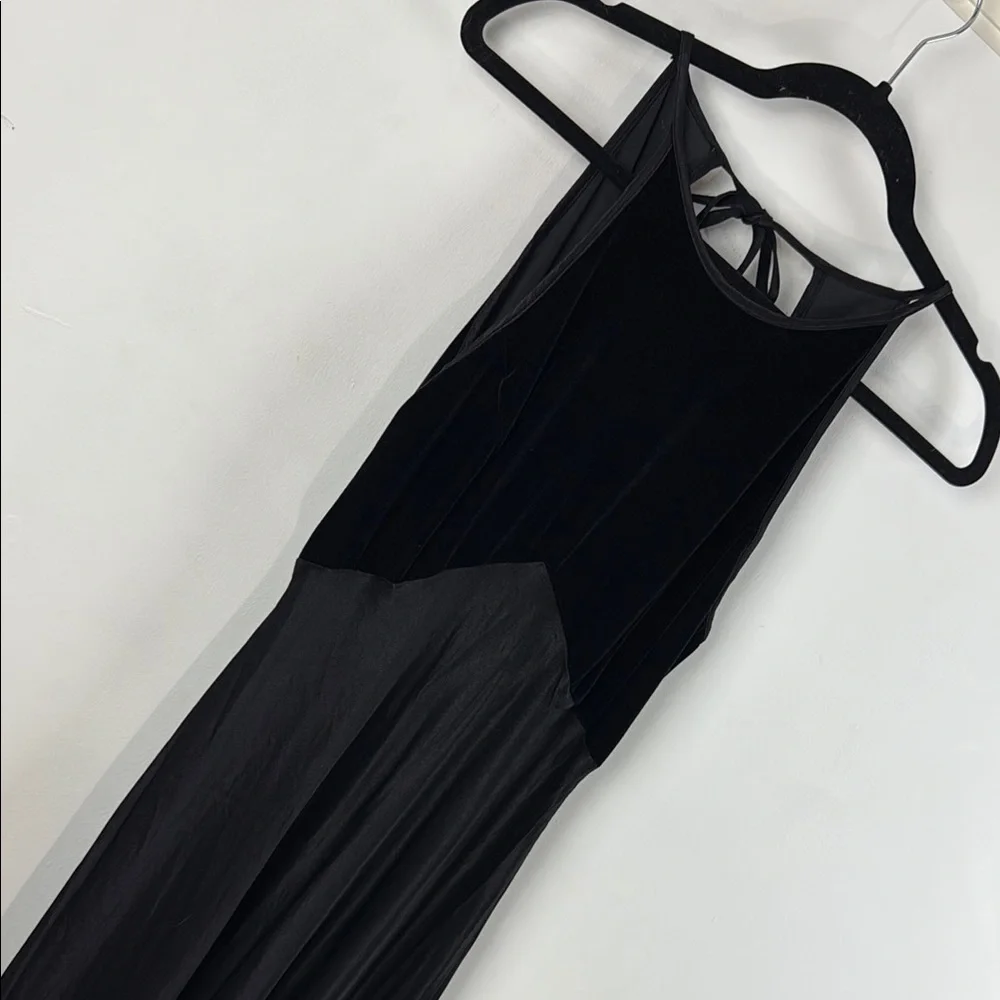 Vintage Y2K Whimsigoth Evening Velvet Square Back Steppin’ Out Made in USA Dress